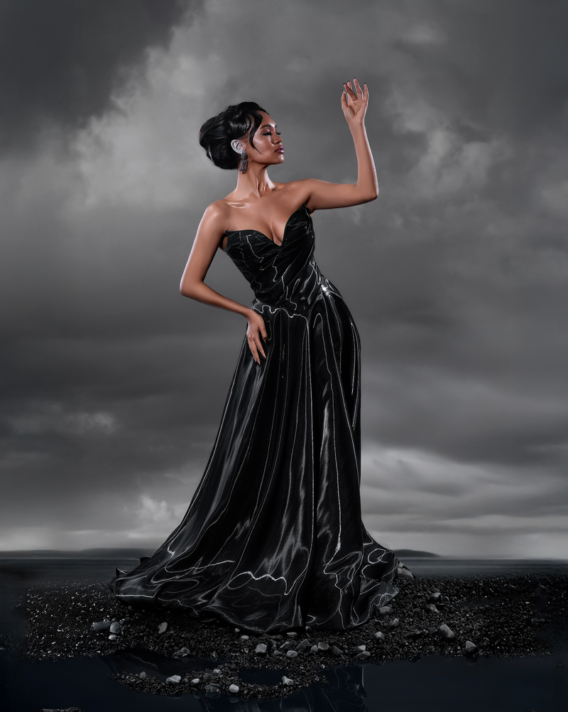Amanda Beaded Asymmetric Butterfly Couture Gown | Official Evening Dress by Caviar Couture Caviar Couture Amanda Beaded Asymmetric Butterfly Couture Gown | Official Evening Dress by Caviar Couture Caviar Couture